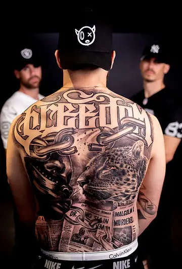 brother's porject tatouage dos la fratrie tattoo