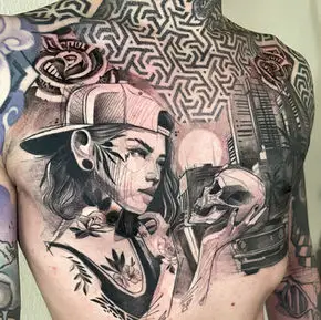 tatouage sketch la fratrie tattoo nice